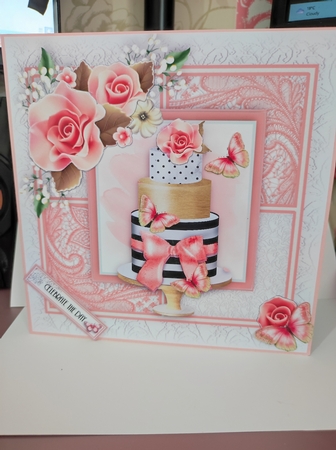 Celebration Rose Cake  by marie nowell
