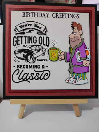 8x8 Classic male birthday greetings 2 mini kit by marie nowell