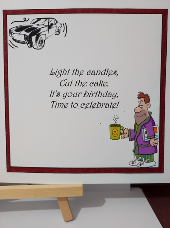 8x8 Classic male birthday greetings 2 mini kit by marie nowell