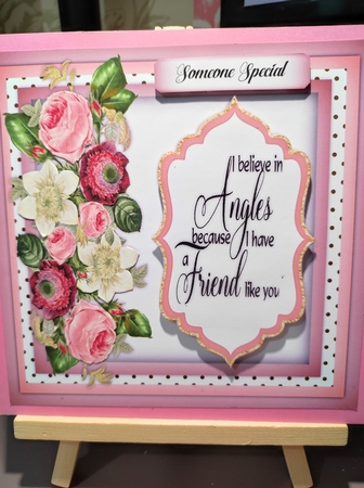 8x8 I Believe In Angels by marie nowell