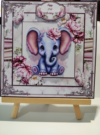 Cute Floral Elephant Mini Page Kit by marie nowell
