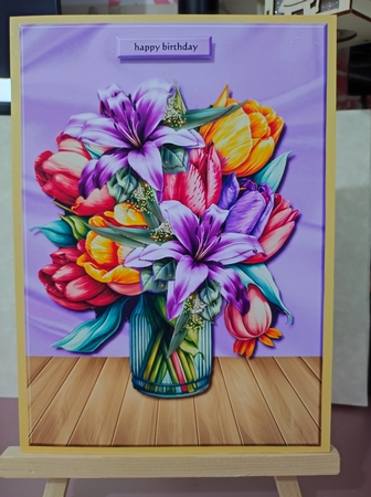 Kit 4 Tulips Cards A5 by marie nowell