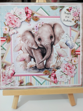 Cute Baby Elephant 02 Mini Page Kit by marie nowell