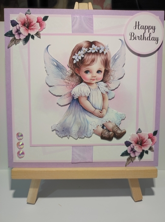 Angel Eyes #3 (7x7 Inch Square Card Kit) by marie nowell