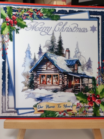 8x8 Quick Card The Christmas Cabin 1 by marie nowell