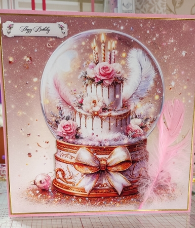 Birthday Cake Snowglobes 2 by marie nowell