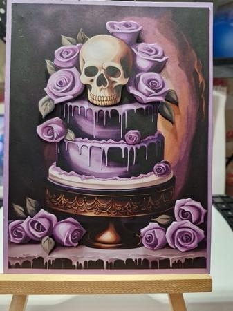 Gothic Wedding Cake A4 by marie nowell