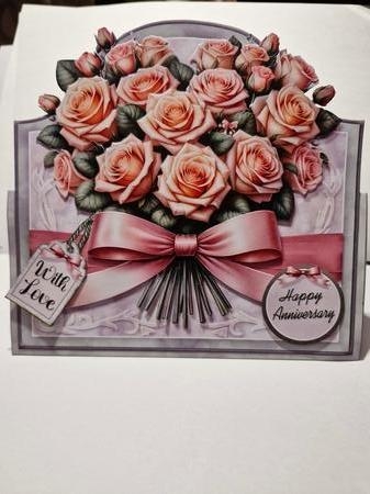 Heart Of Roses Tent Card Bumper Kit-2 by marie nowell