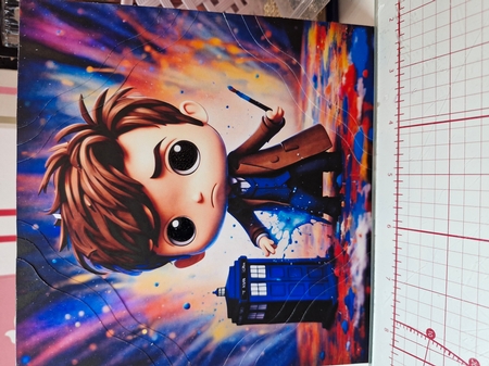 David Tennant Dr Who 7x7 Card Kit. Matching Box, Gift Bauble,Tag by marie nowell