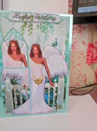 Guardian Angel Bookmark Keepsake Card Sheet by marie nowell