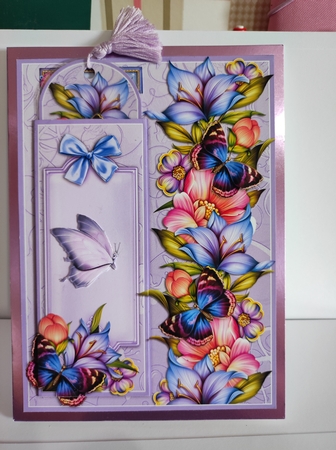 Floral Butterfly Dreams - Bookmark Pocket Card by marie nowell