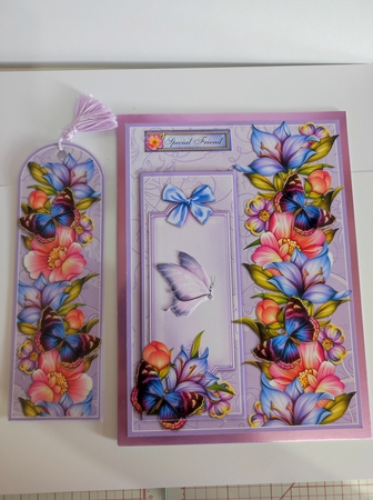 Floral Butterfly Dreams - Bookmark Pocket Card by marie nowell
