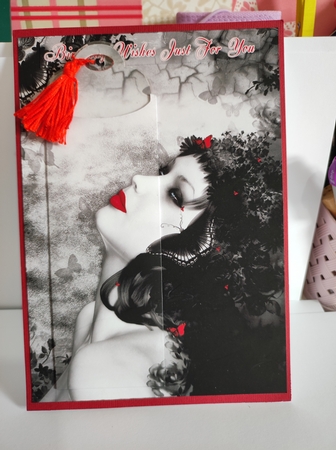 Bookmark Birthday Card "pure Fantasy" by marie nowell