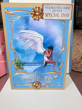 Waiting Angel Toppers - Birthday & Blank by marie nowell