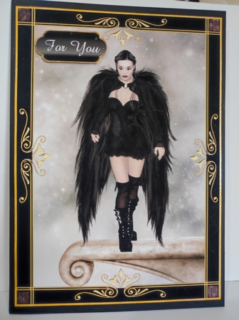 2 Gothic Angel Quick Toppers by marie nowell
