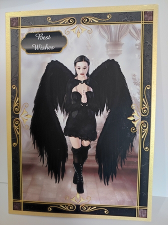 2 Gothic Angel Quick Toppers by marie nowell