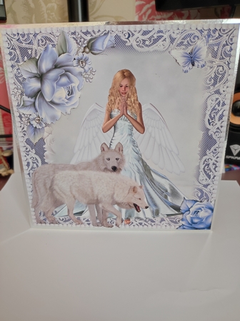 Arctic Wolves Angel by marie nowell