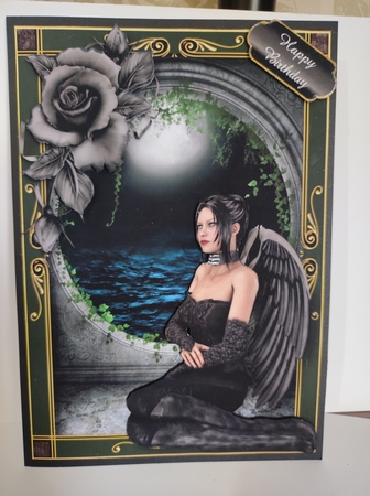 Gothic Angel - Waiting by marie nowell