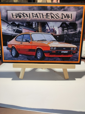 Retro Car Father's Day Card by marie nowell