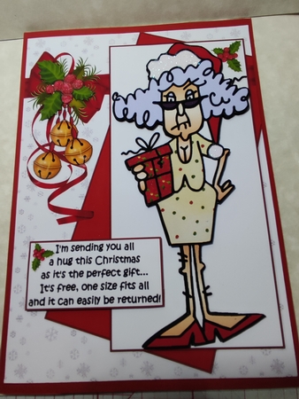 Stella is Sending Hugs for Christmas by marie nowell