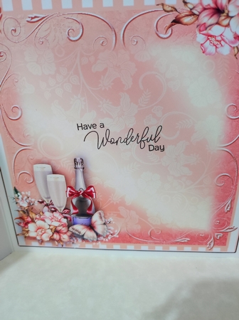 Wedding/anniversary Champagne Card Front Kit by marie nowell