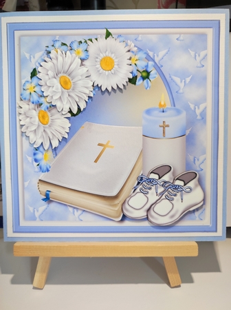 Boy Christening - Gift Pocket Card Mini Kit by marie nowell