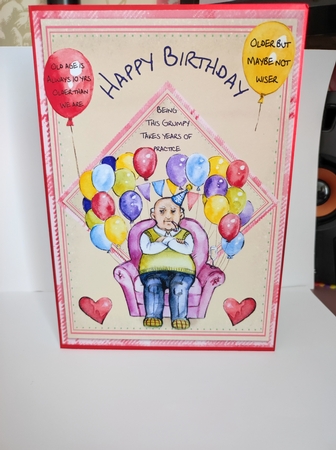 Grumpy Old Man Birthday by marie nowell