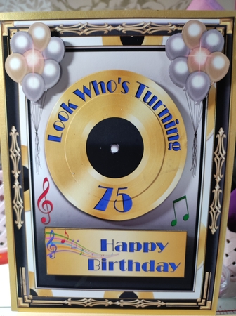 Look Whos Turning 75 Topper by marie nowell