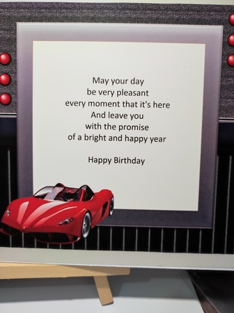 Red Ferrari on Fire by marie nowell