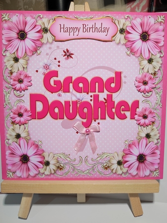 Granddaughter pink floral by marie nowell