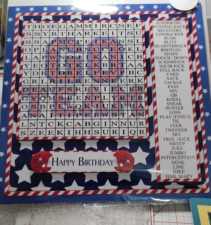 Wordsearch American Football by marie nowell