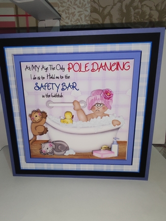CARD TOPPER KIT - Marsha Pole Dancing by marie nowell