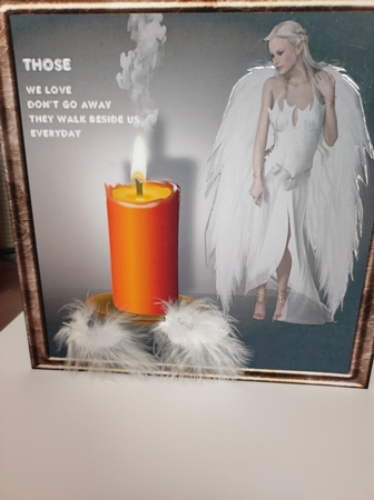 candle and angel by marie nowell