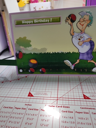 Lawn Bowls Lady Penny Slider. by marie nowell