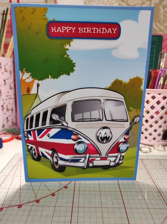 Camper Van Union Jack by marie nowell