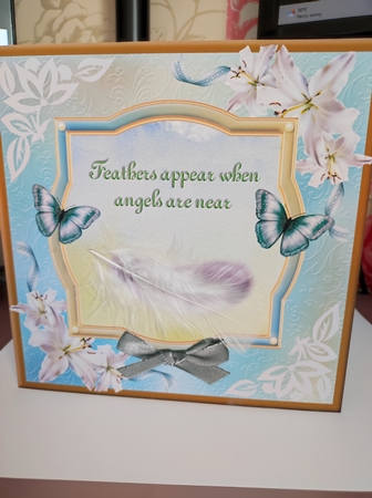 Feathers appear when angels are near card mini kit & decoupage by marie nowell