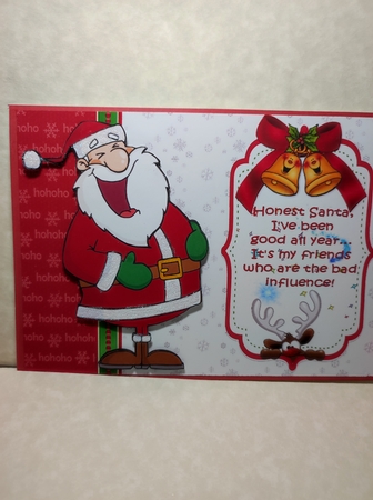 Honest Santa Ive been good decoupage by marie nowell