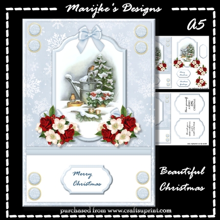 The Spirit of Christmas Brads and Buttons by Marijke Kok