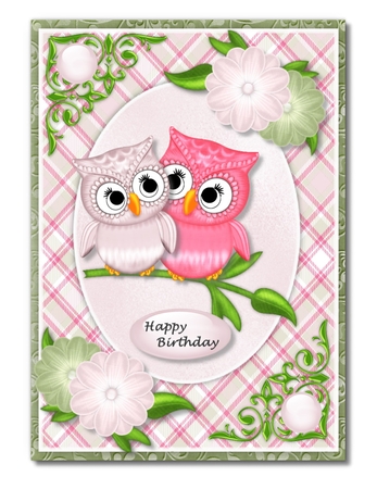 Watermelon Patch - Owl Graphics by Marijke Kok