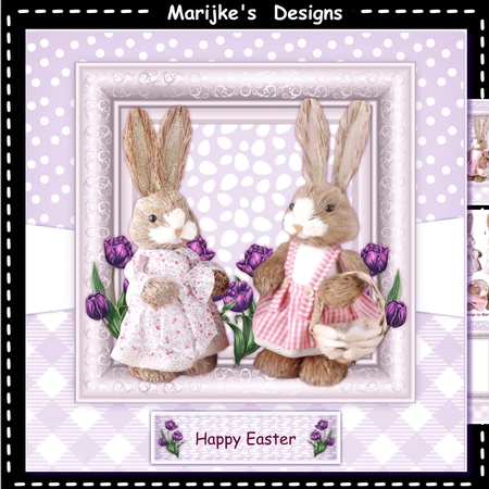 Easter Bunnies and Bears by Marijke Kok