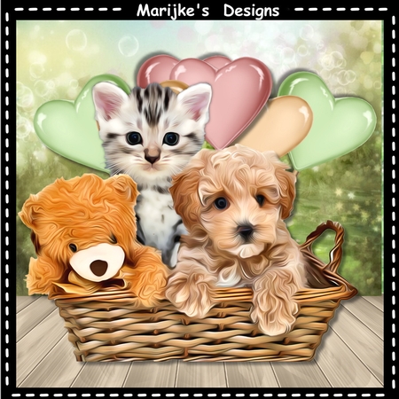 Dog Portraits 6 by Marijke Kok