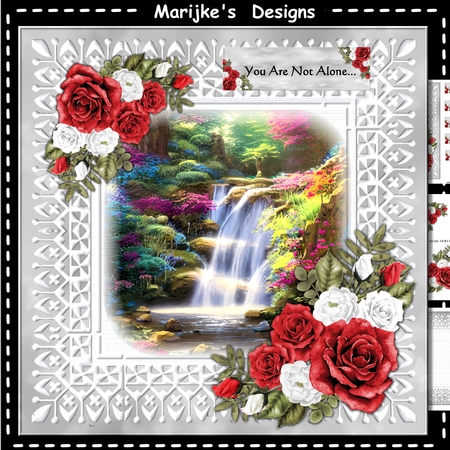 The Waterfall 7x7 inch No.5 by Marijke Kok