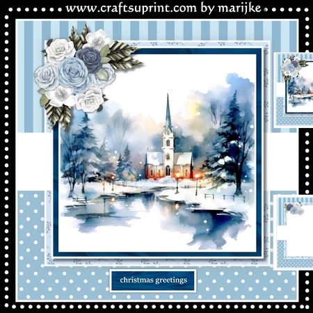 Winter village 2 by Marijke Kok
