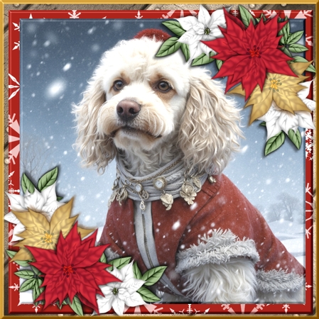 Cute Dogs In The Snow backgrounds by Marijke Kok