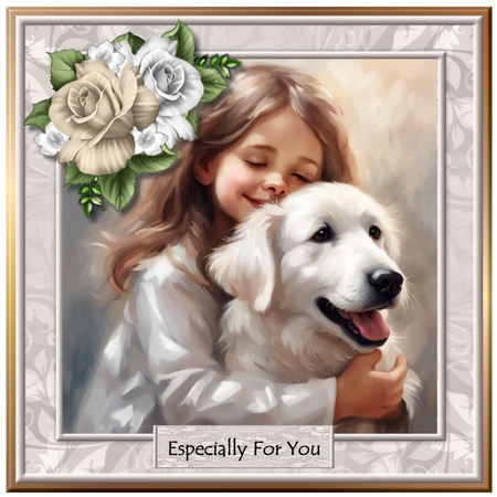 Hugging my Dog by Marijke Kok