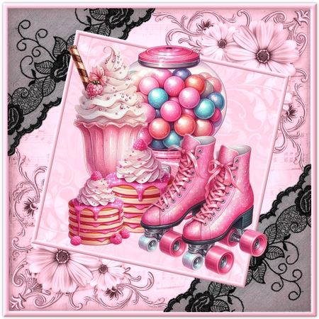 Pink Designer Stash  Clipart by Marijke Kok