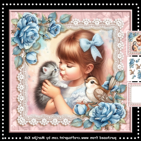 Kitten Love by Marijke Kok