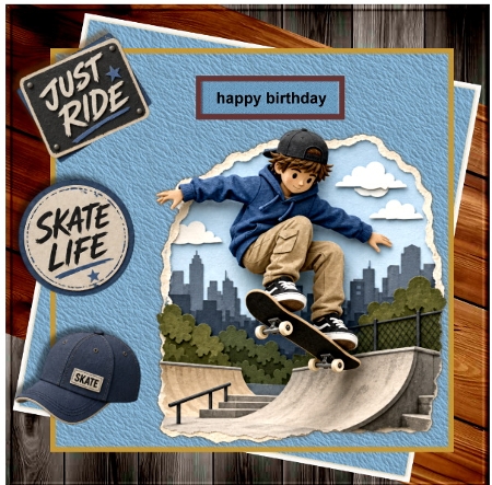 Skateboarding Large Clipart Collection in PNG  by Marijke Kok