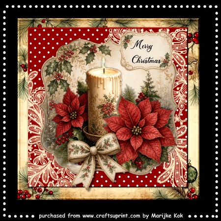 Christmas Candle Clipart Collection  by Marijke Kok