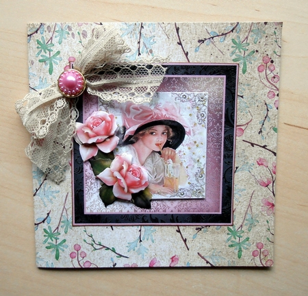 Vintage Lady Demure or Flirtatious  by Marijke Kok